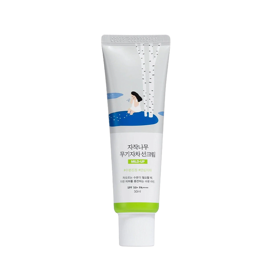 Round Lab Birch Juice Moisturizing Mild Up Sunscreen | FPS Físico
