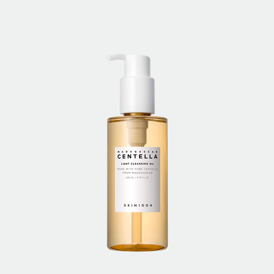 Aceite limpiador facial SKIN1004 Madagascar Centella Light Cleansing Oil, ideal para piel sensible con Centella Asiática.