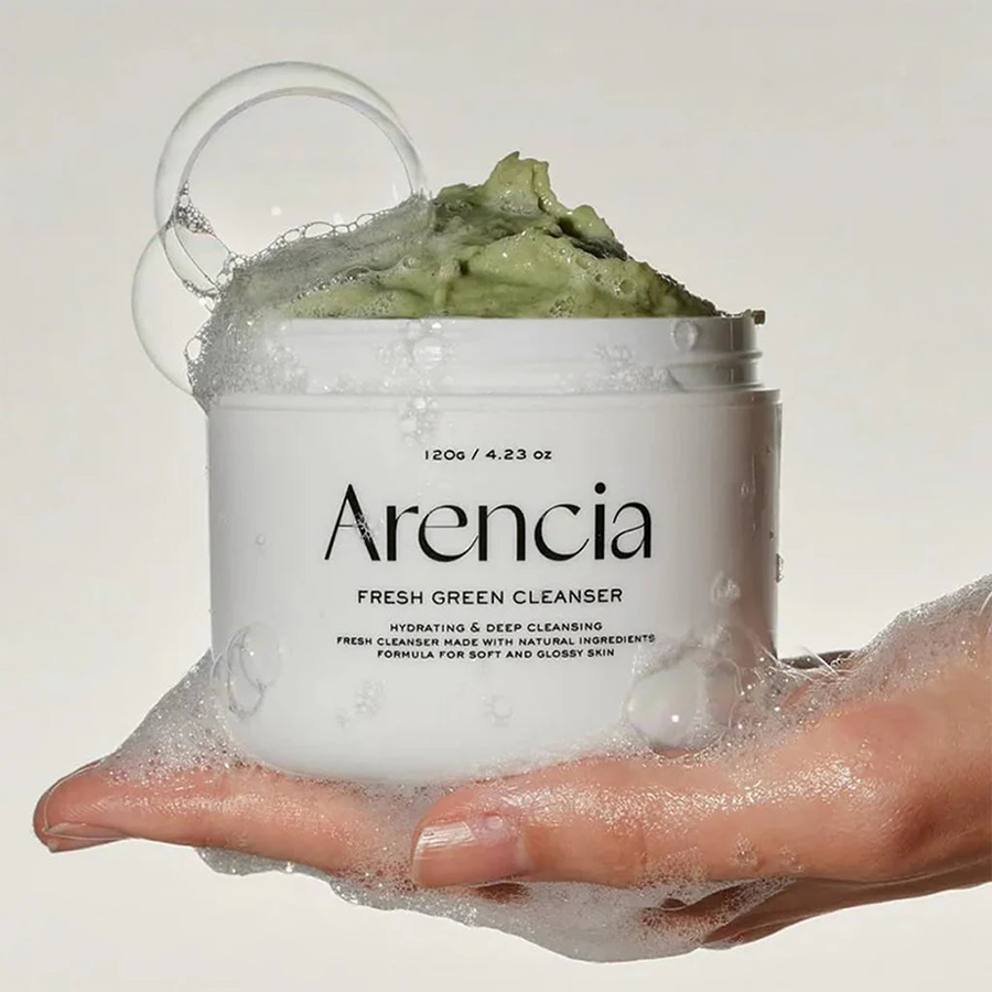 Fresh Green Rice Mochi Cleanser | Textura de mochi