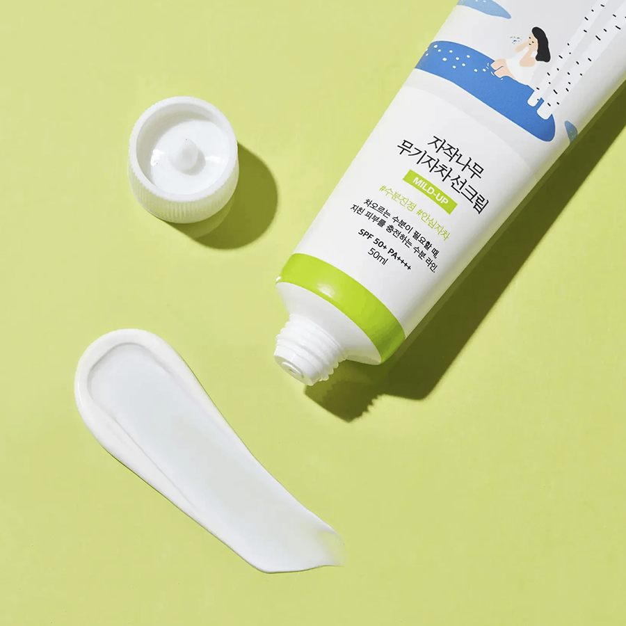 Round Lab Birch Juice Moisturizing Mild Up Sunscreen | FPS Físico