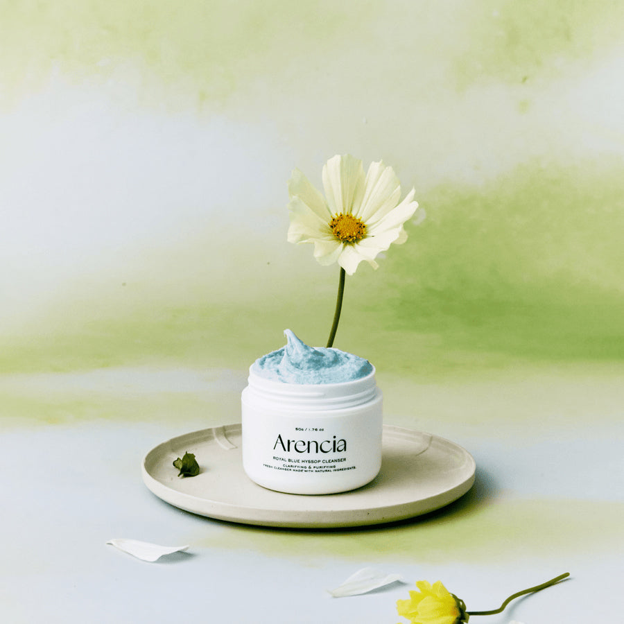 Royal Blue Hyssop Cleanser | Textura de mochi