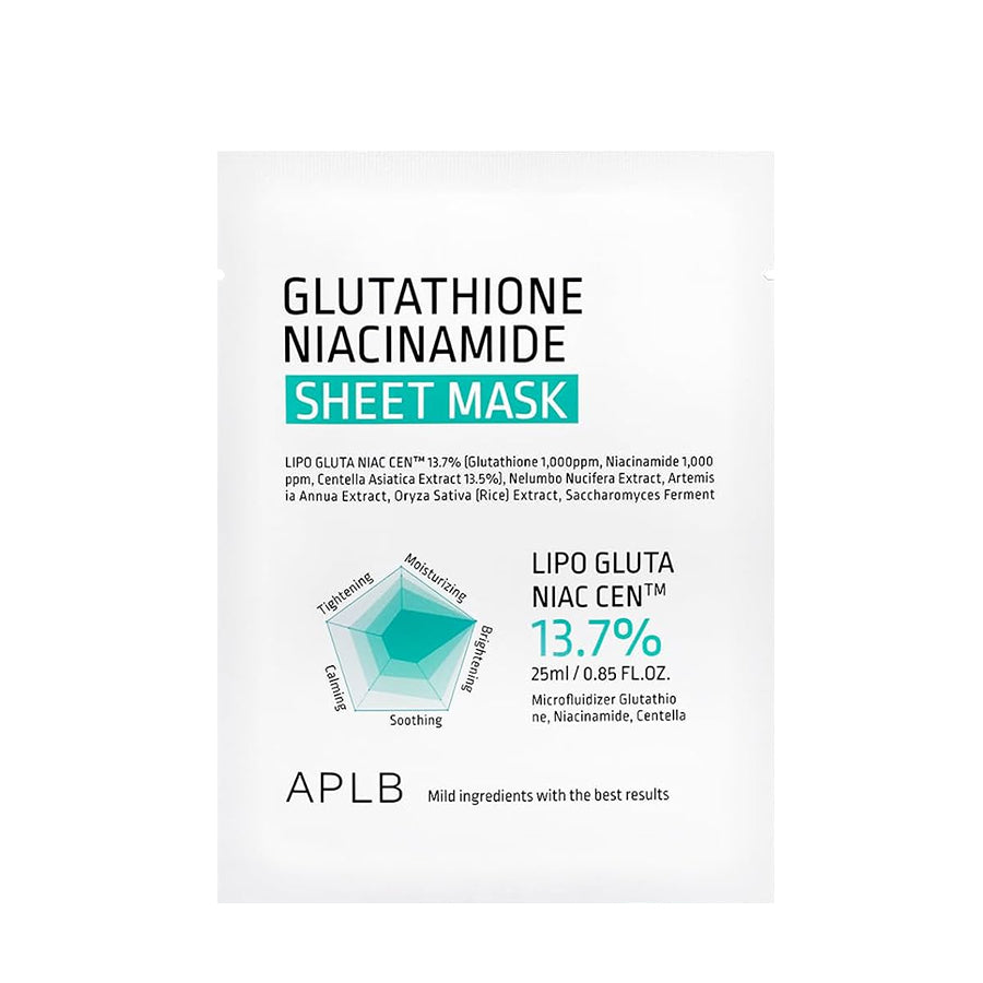 Comprar APLB Glutathione Niacinamide Sheet Mask | UyuBeauty
