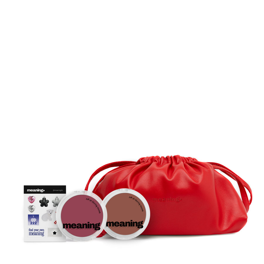 Soft Air Blurring Set | 2 blushes + pouch + stickers