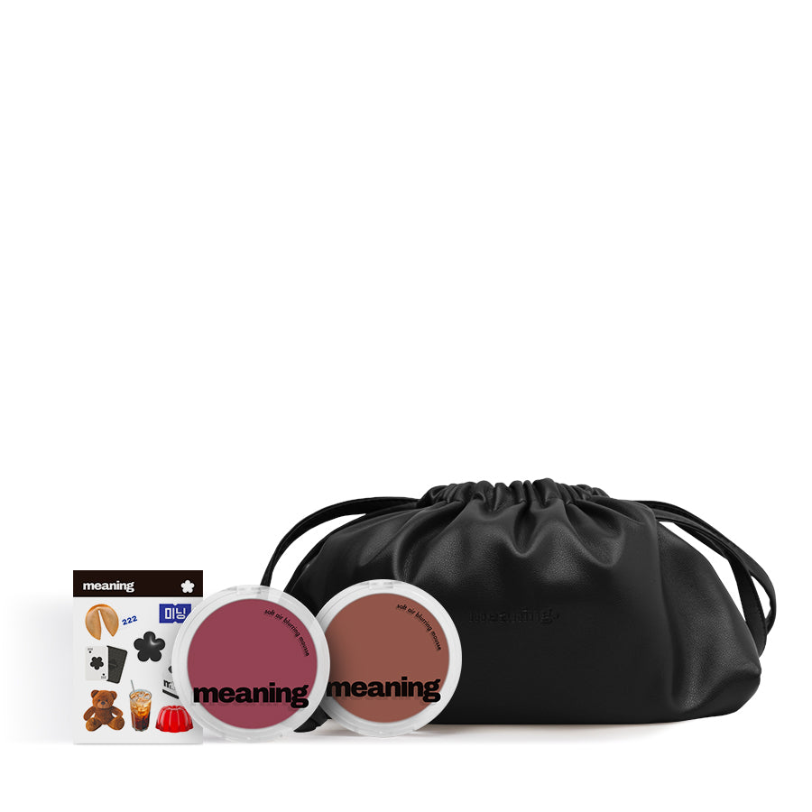 Soft Air Blurring Set | 2 blushes + pouch + stickers