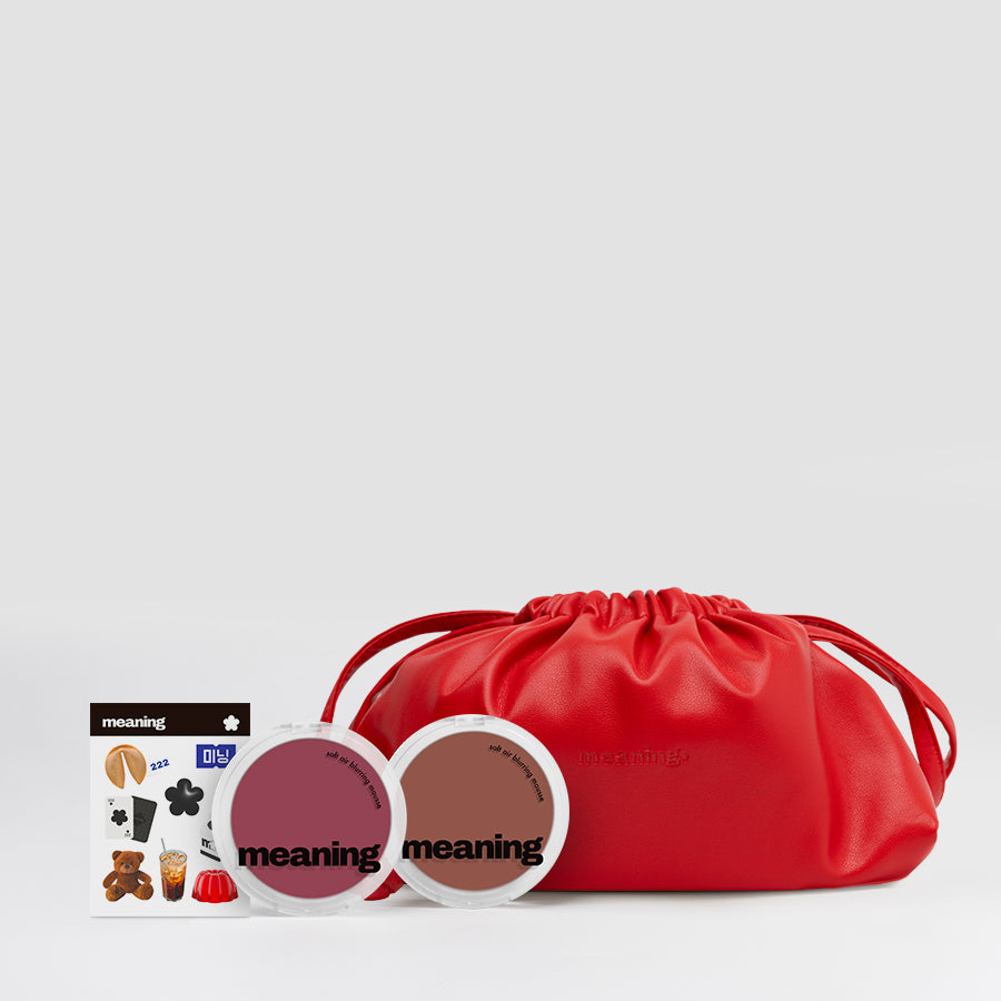 Soft Air Blurring Set | 2 blushes + pouch + stickers