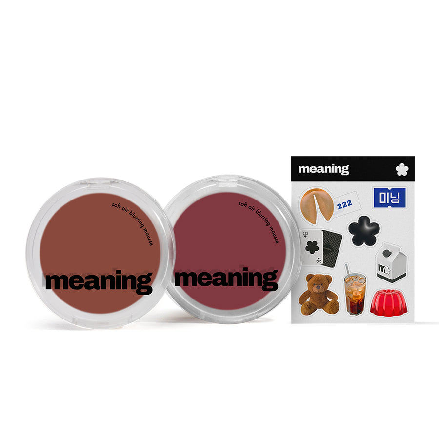 Soft Air Blurring Mousse Duo | 2 tonos + stickers