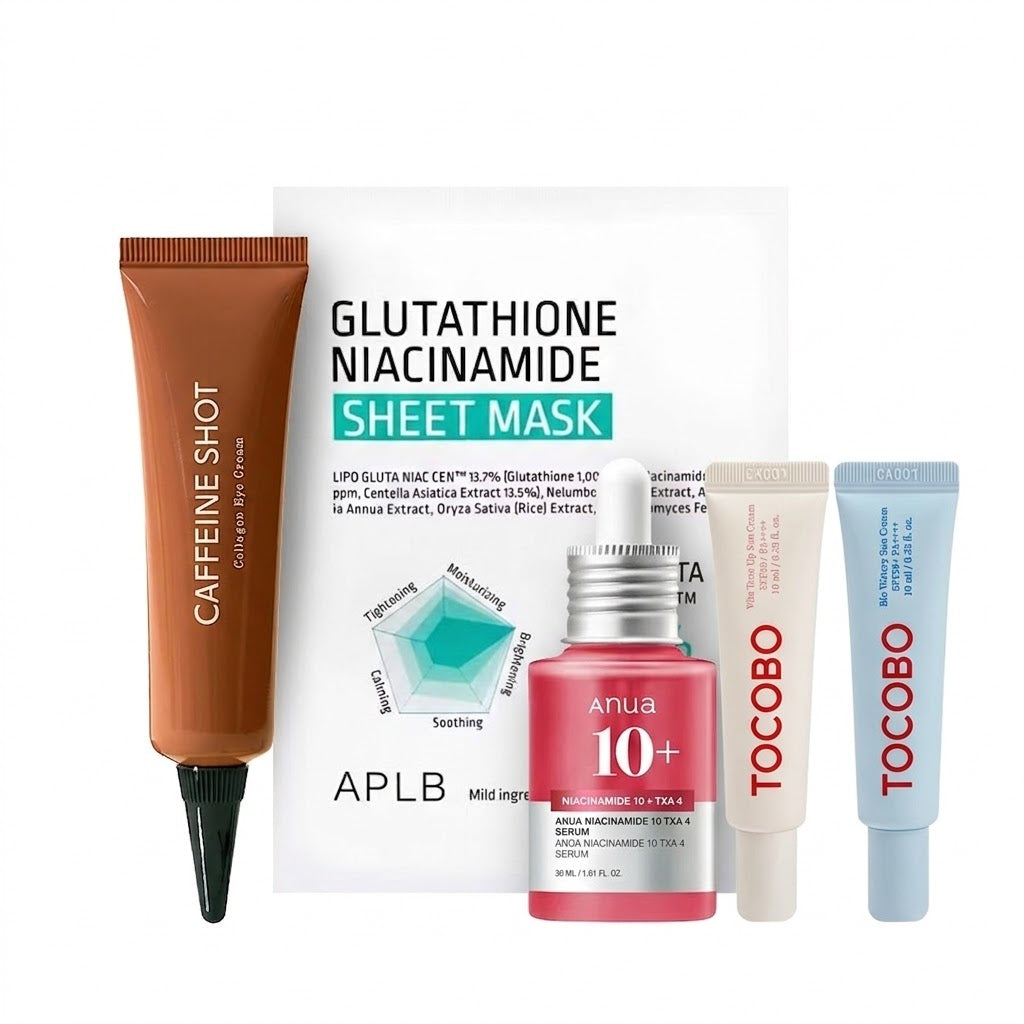 Kit Bye Bye Manchas y Ojeras | TXA+Niacinamida+Cafeína