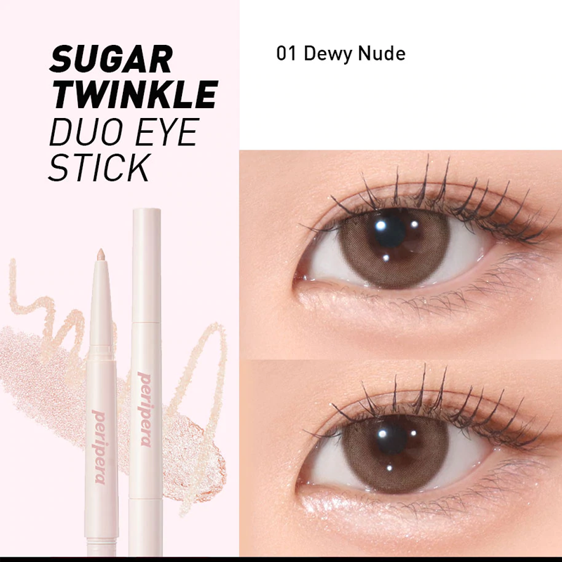 PERIPERA Sugar Twinkle Duo Eye Stick (3 tonos) | Uyu Beauty
