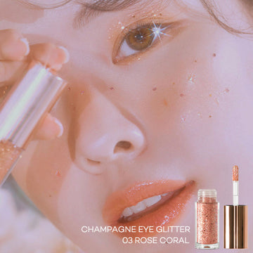 Champagne Eye Glitter #03 Rose Coral