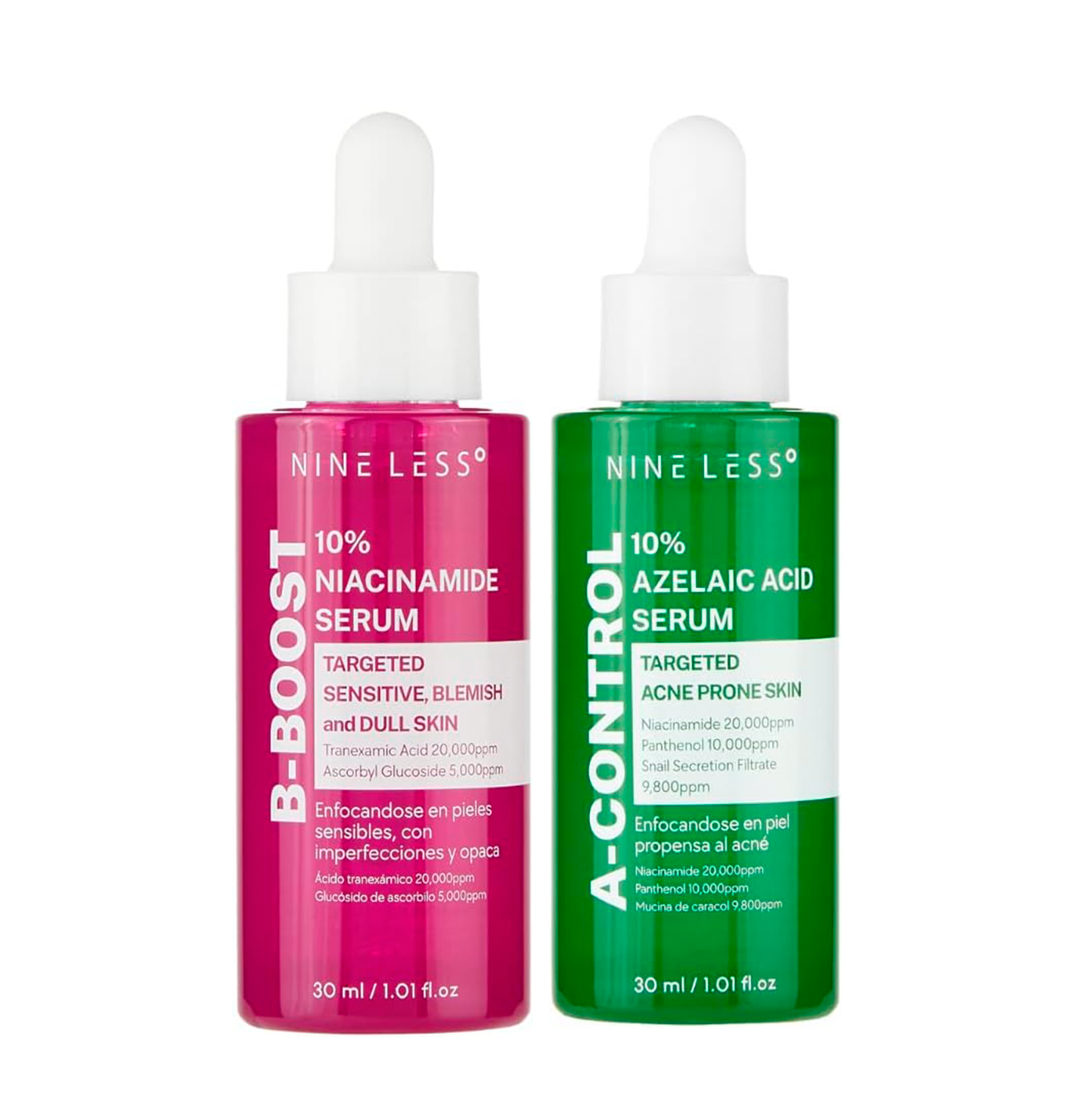 Kit Dual Action Skin Refining Serums | Niacinamida + Ácido Azelaico