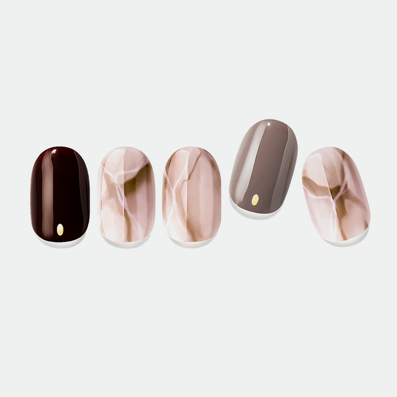 Chocolate Nuance | Tiras de gel para uñas (Tonos café)