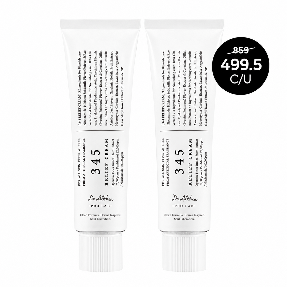 Dr. Althea 345 Relief Cream Set | 2 pzs
