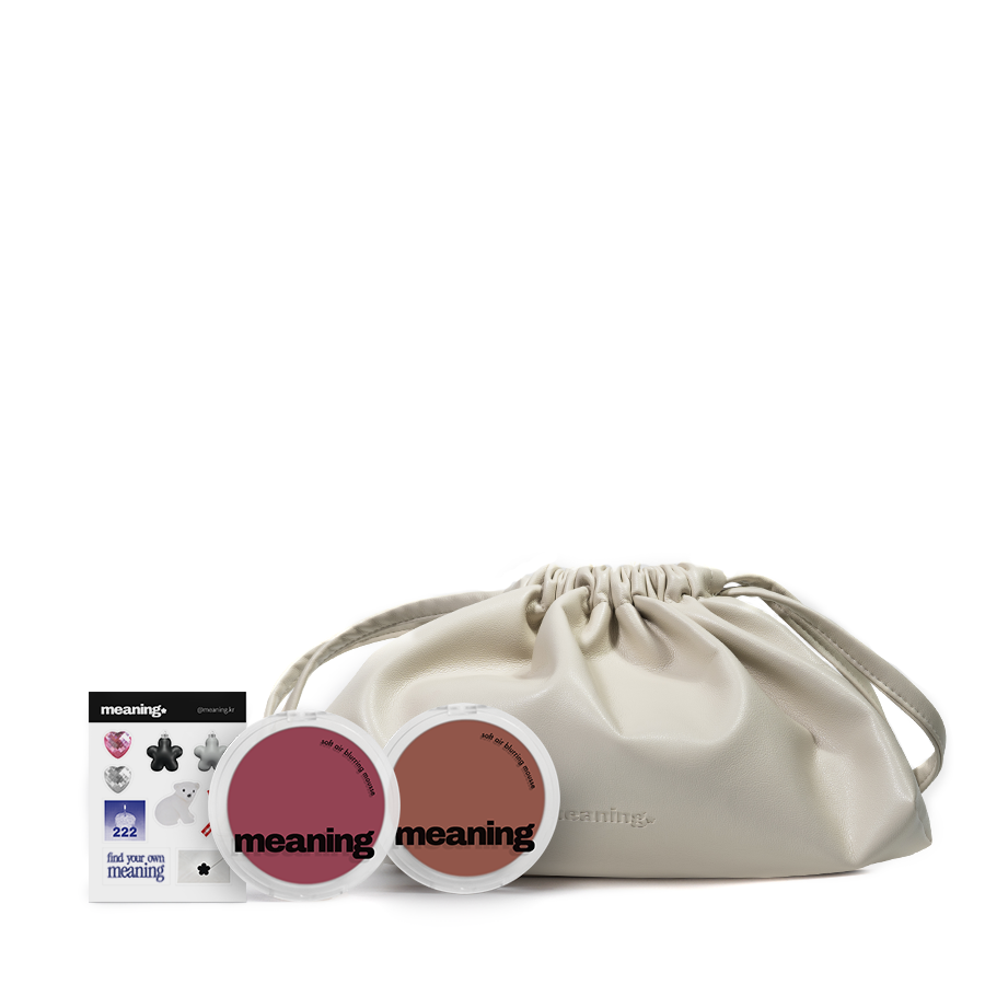 Soft Air Blurring Set | 2 blushes + pouch + stickers