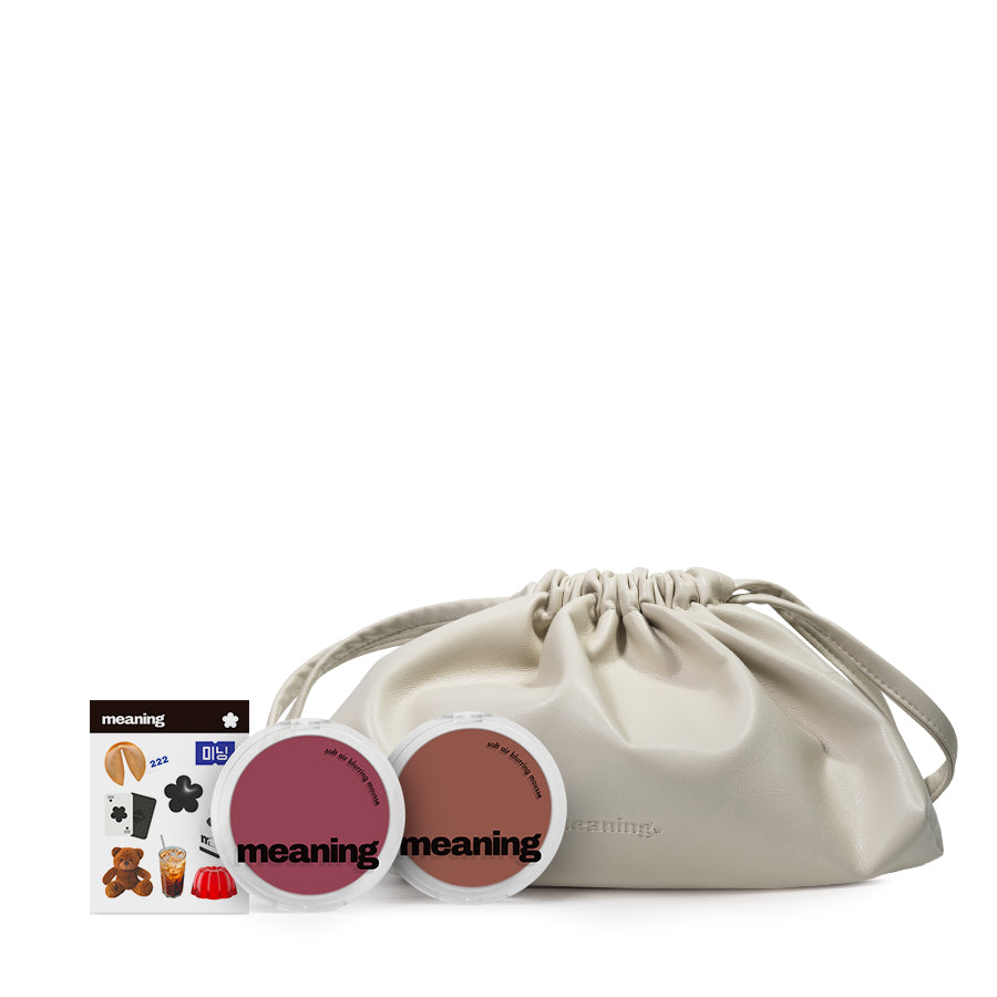 Soft Air Blurring Set | 2 blushes + pouch + stickers