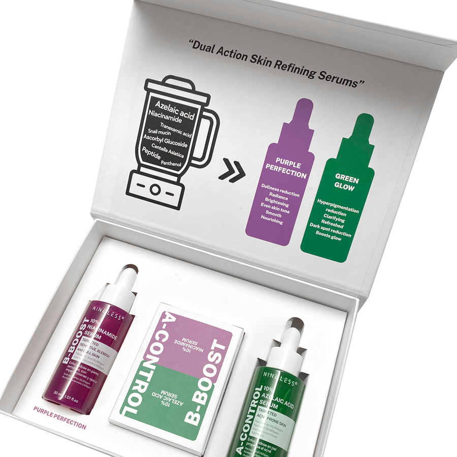 Kit Dual Action Skin Refining Serums | Niacinamida + Ácido Azelaico