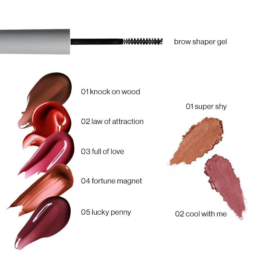 meaning-full look ( Soft Air Blurring Mousse+ Hydro Lip Tint + Brow Shaper Gel)