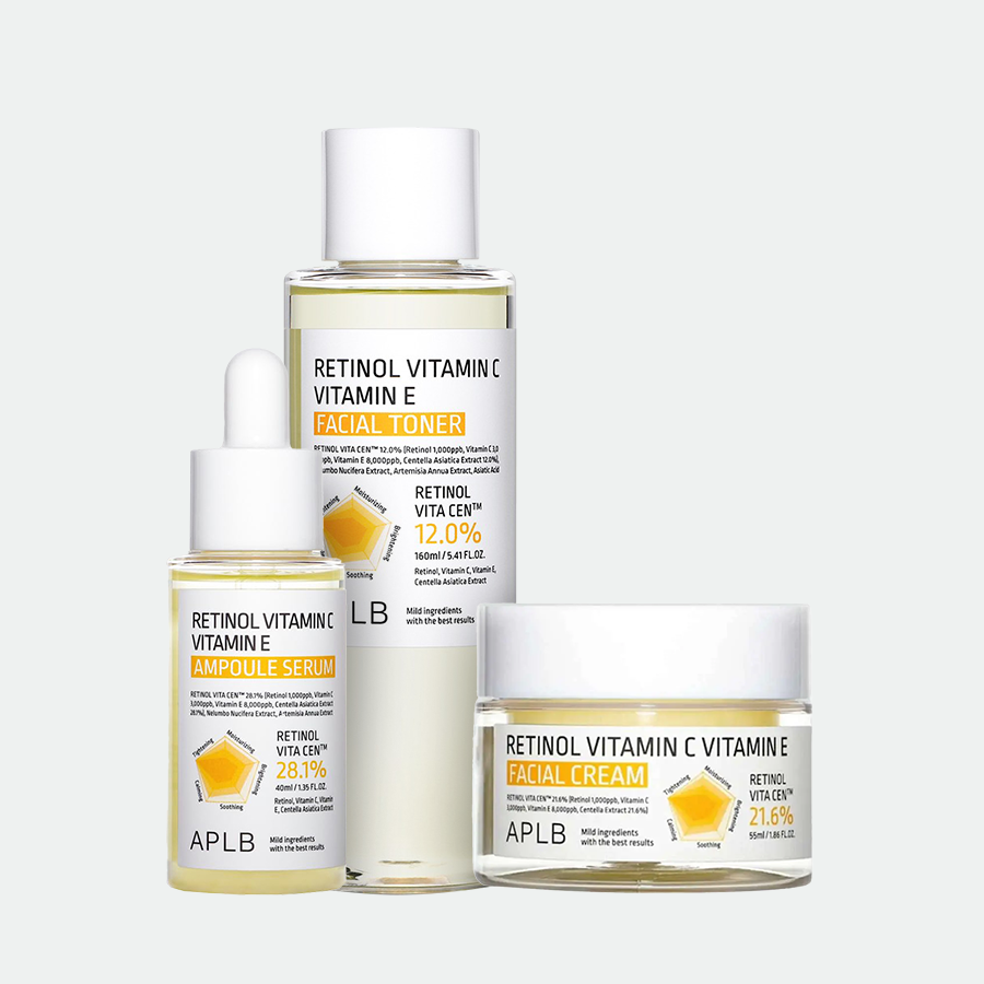 Retinol Vitamin C Vitamin E Kit | 3 pzs