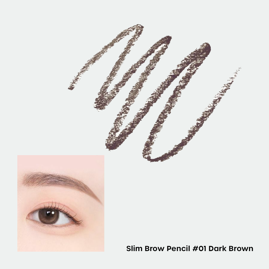 TAG Slim Brow Pencil #01 Dark Brown