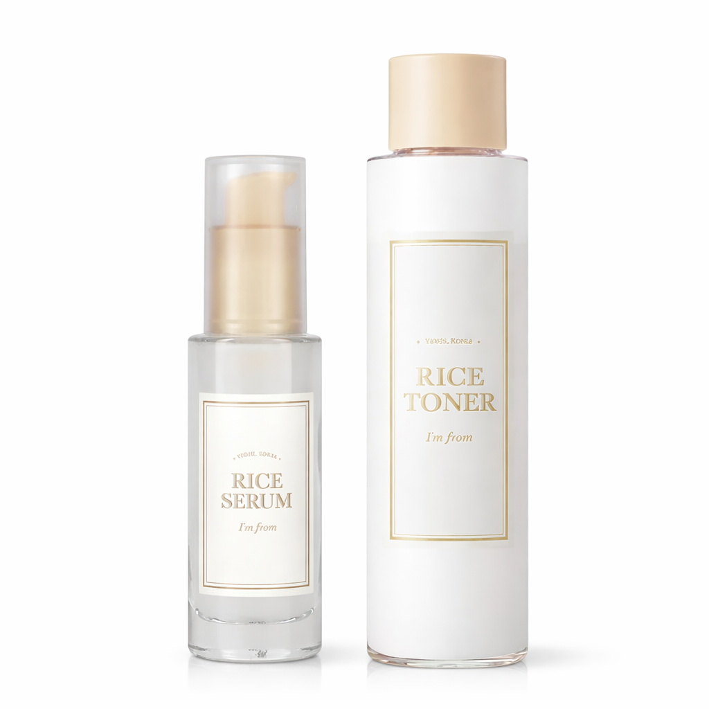 Glow Rice Kit para Poros y Manchas | 2 pzs