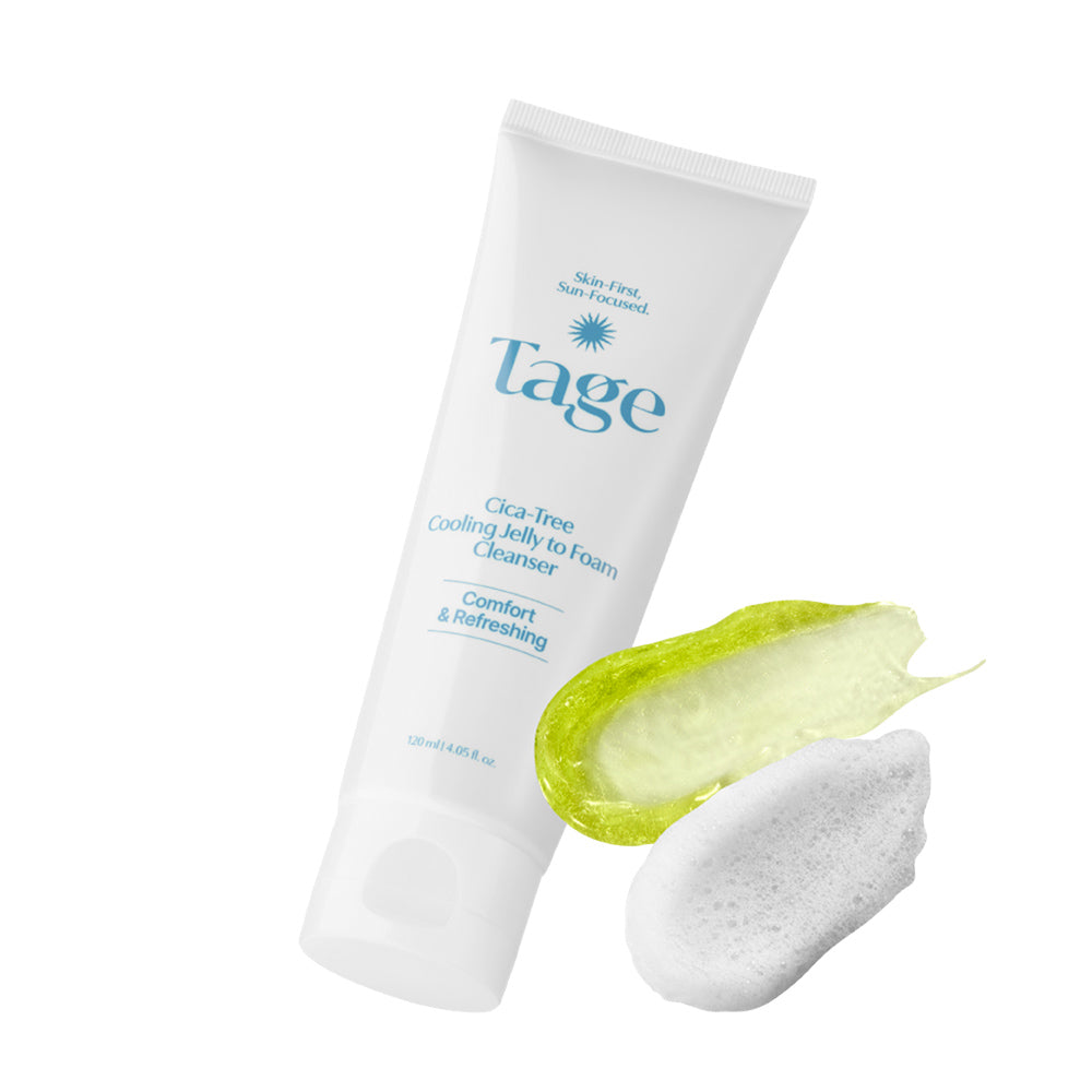 Cica-tree cooling jelly to foam cleanser