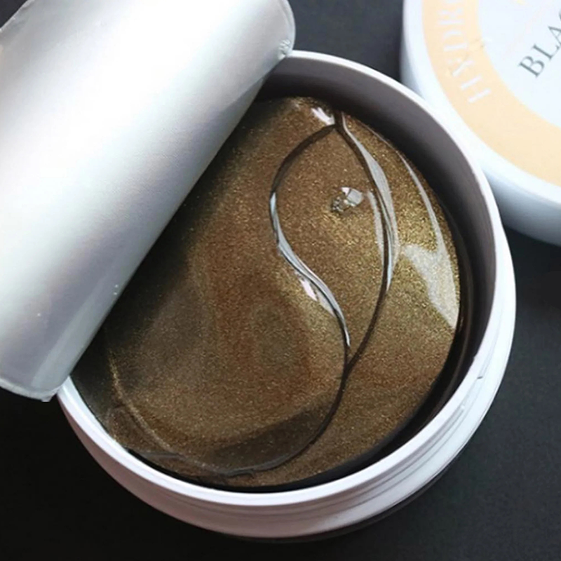 Black Pearl and Gold Hydrogel Eye Patch | Parches Revitalizantes para ojeras