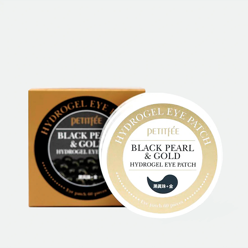 Black Pearl and Gold Hydrogel Eye Patch | Parches Revitalizantes para ojeras